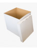 Коробка-сюрприз для воздушных шаров 65х65х70 см белая