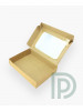 Коробка 150*110*30 мм с окном из крафт-картона
