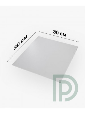 Підкладка для торта 300*300мм квадратна ХДФ (посилена ДВП) біла