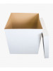 Коробка-сюрприз для воздушных шаров 65х65х70 см белая