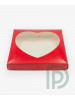 Коробка "Серце" червона 200*200*35мм для пряників і подарунків