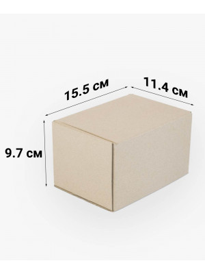 Коробка 0,5 кг 155х114х97 мм картонна самозбірна
