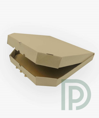 Коробка для піци 32см 320*320*35 мм бура (упаковка)