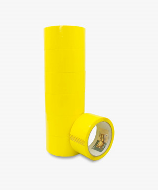 Упаковка желтого скотча 48мм*40мкм*50м 72шт