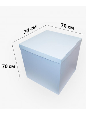 Коробка для кульок блакитна 70х70х70 см