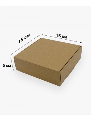 Коробка 150*150*50мм для еклерів і макаронс крафтова