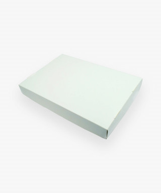 Картонна коробка 300*200*50 мм (основа + кришка) біла