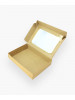 Коробка 150*110*30 мм з вікном з крафт-картону