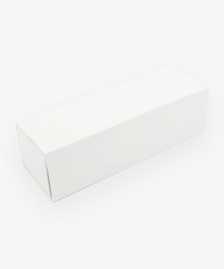 Коробка для макаронс 170*55*50мм белая cамосборная