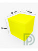 Коробка сюрприз для шариков желтая 70х70х70 см