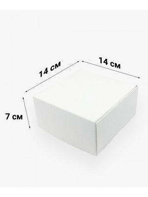 Коробка 140*140*70мм біла