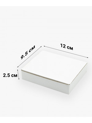 Коробка для гаманця 120*95*25мм біла з гофрокартону