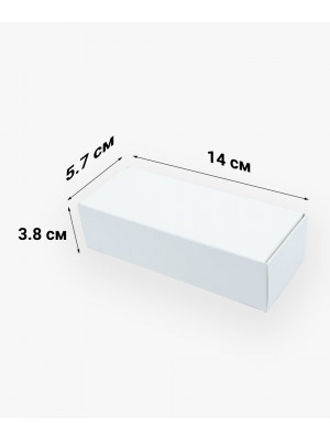 Коробка для макаронс 140*57*38мм белая