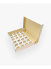 Коробка для кексов, капкейков, маффинов на 24 шт 500х350х90 мм белая