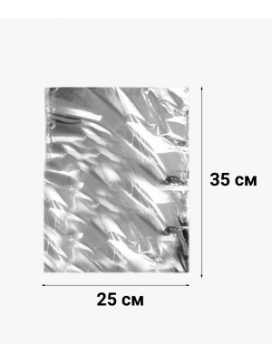 Металізований термо пакет 250х350 мм (фольгований), 20 мкм