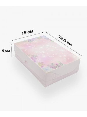 Коробка "Сонячні зайчики" 225*150*60мм рожева