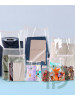 Упаковочные пакеты 30х40 см для одежды, пряников с липкой лентой прозрачные с клапаном 100 шт/уп