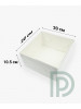 Коробка для торта 200*200*105мм белая с пластиковой крышкой