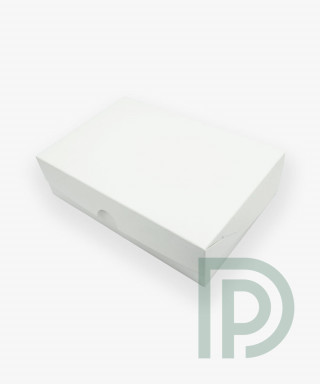 Коробка 225*150*60 мм біла для зефіру та еклерів