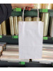 Крафтовый пакет с ручками 150*90*240 мм бумажный белый