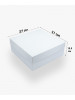Коробка для торта 270*270*105мм біла