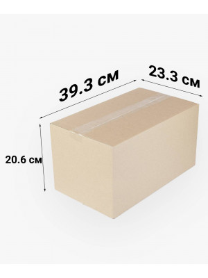 Коробка картонна 5 кг 393х233х206 мм