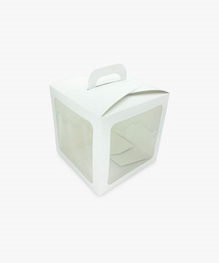 Коробка 210*210*210 мм для торта и пасхи белая