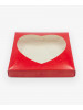 Коробка "Серце" червона 200*200*35мм для пряників і подарунків