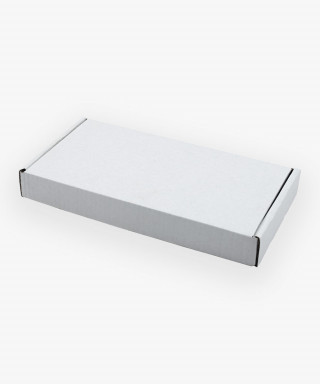 Коробка для портмоне 200*100*25мм белая из гофрокартона