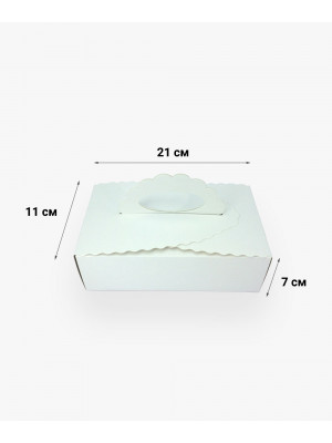 Коробка-бонбоньерка 210*110*70 мм белая