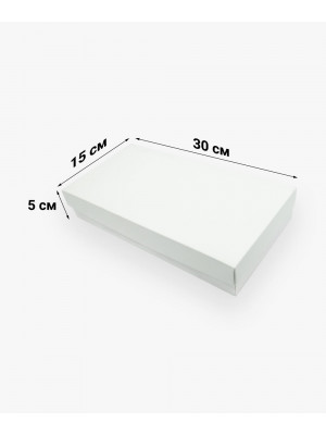 Коробка 300*150*50мм біла (основа + кришка)