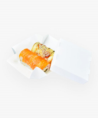 Упаковка для суши и роллов 100*100*50мм без окошка