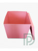 Коробка для воздушных шаров розовая 70х70х70 см