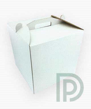 Коробка для торта 250*250*250 мм біла
