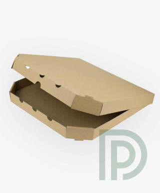Коробка для піци 40 см 400*400*40 мм бура (упаковка)