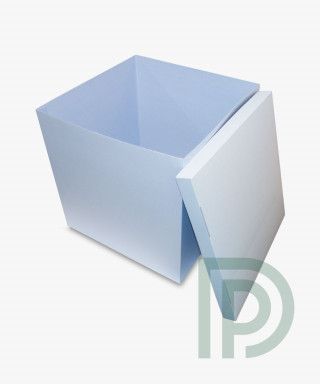 Коробка для кульок блакитна 70х70х70 см